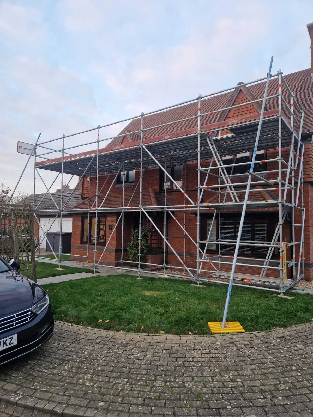 Domestic Scaffolding for Solar Panel Installation in Milton Keynes