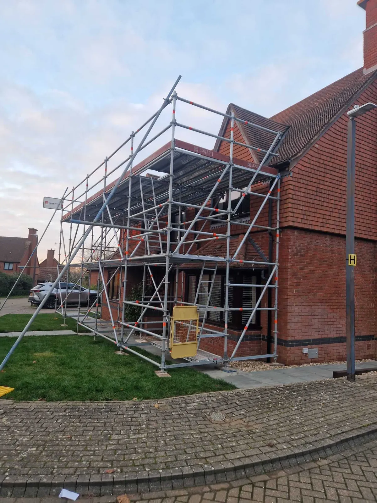 Domestic Scaffolding for Solar Panel Installation in Milton Keynes