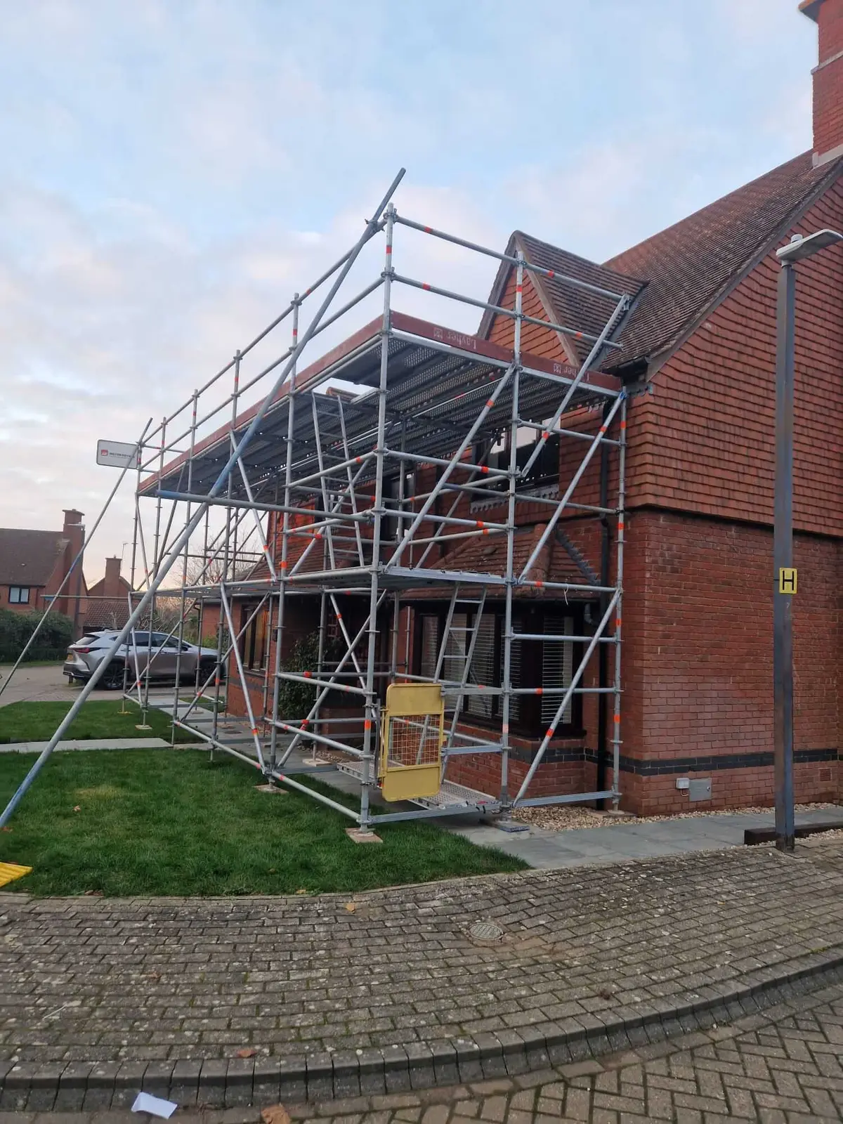 Domestic Scaffolding for Solar Panel Installation in Milton Keynes