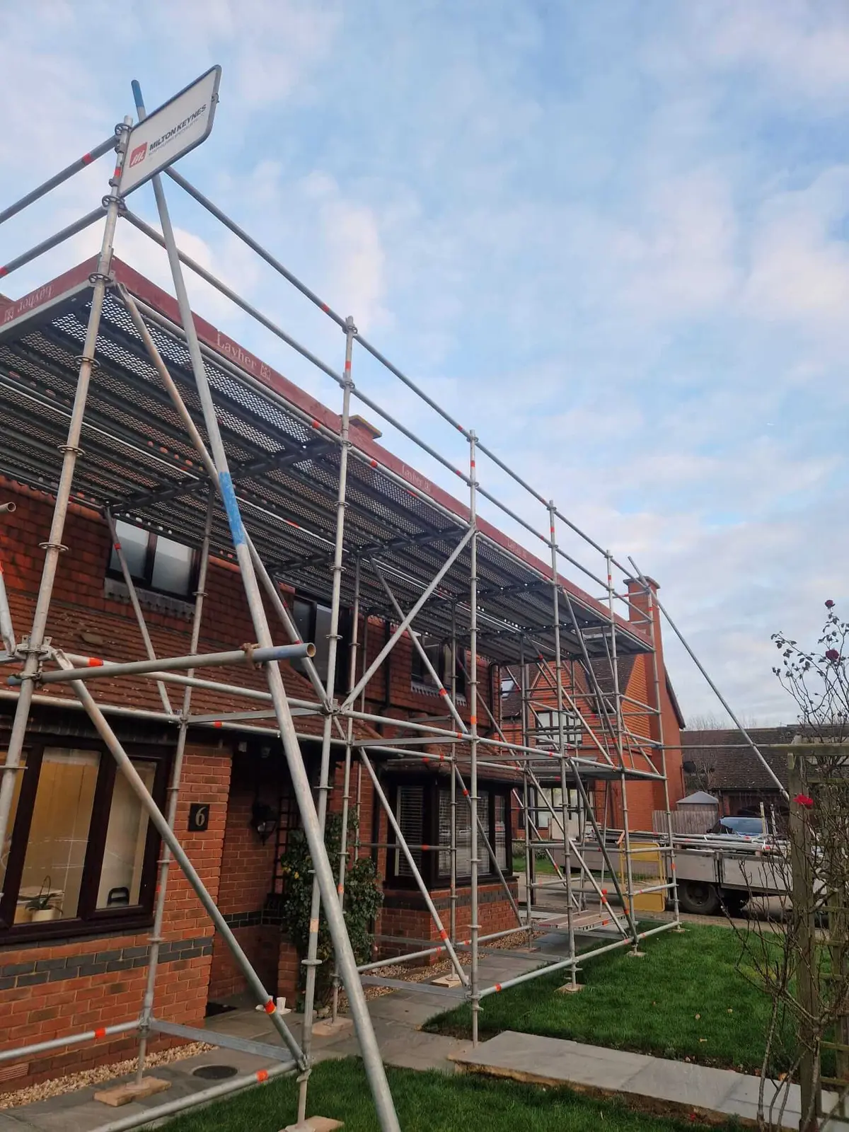 Domestic Scaffolding for Solar Panel Installation in Milton Keynes