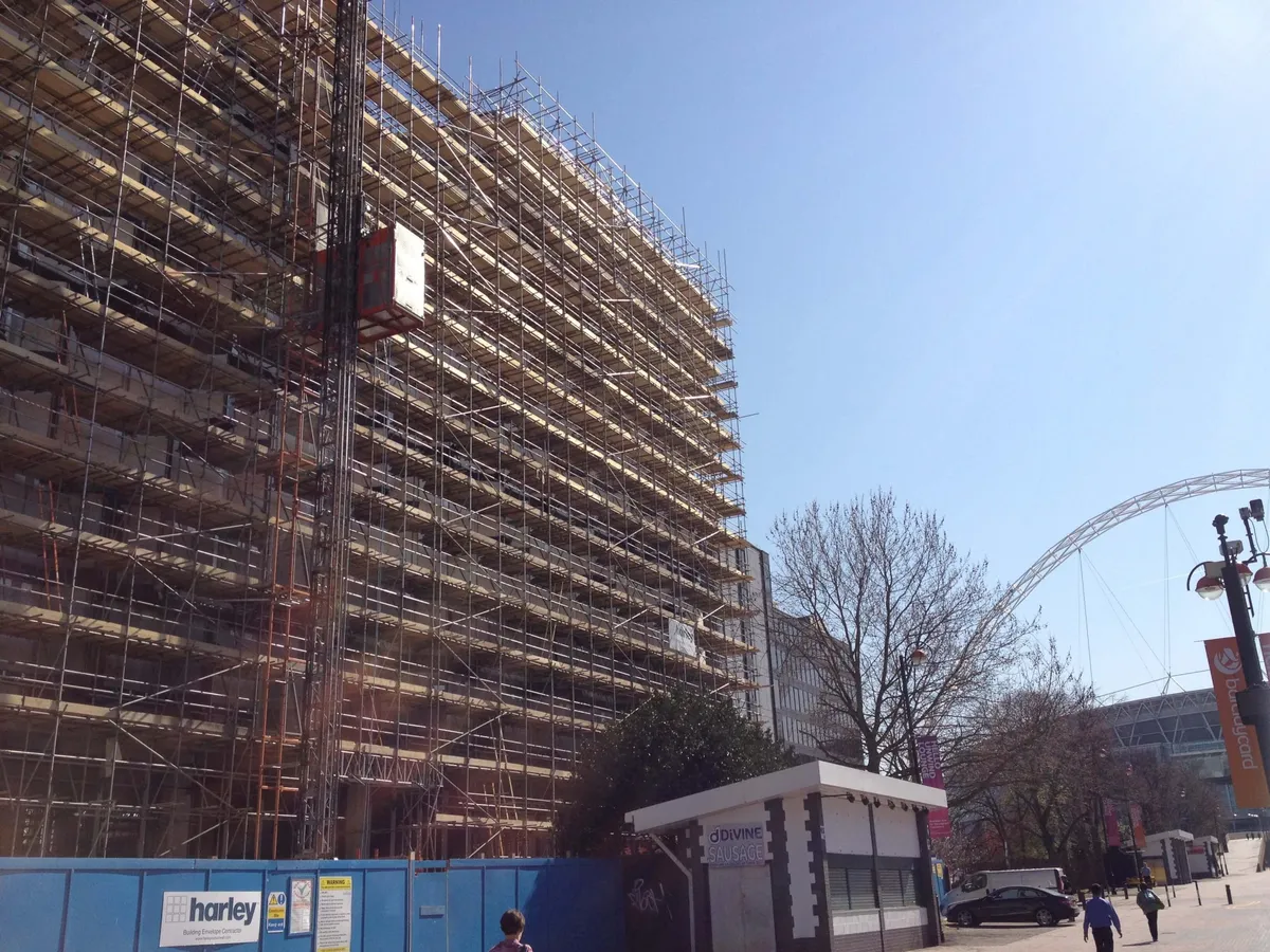Scaffolding for Luxury Apartments near Wembley Stadium